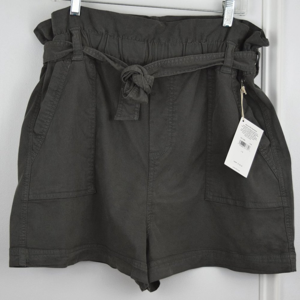 Splendid Ryland Paperbag Shorts Women Large New Belt Summer Beach Fun Casual